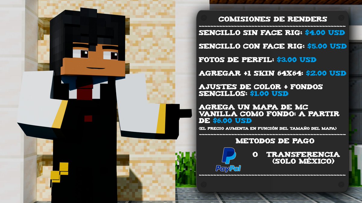 Después de mucho tienpo haciendo renders me animé a abrir comisiones 🤑 y aquí están todos los detalles. 
Mis DMs están abiertos (creo xd) 

Se agradece un LIIE ♥️  y un RT 🔁
