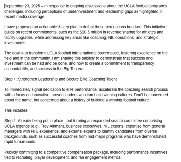 Big Ten information and news tweet media