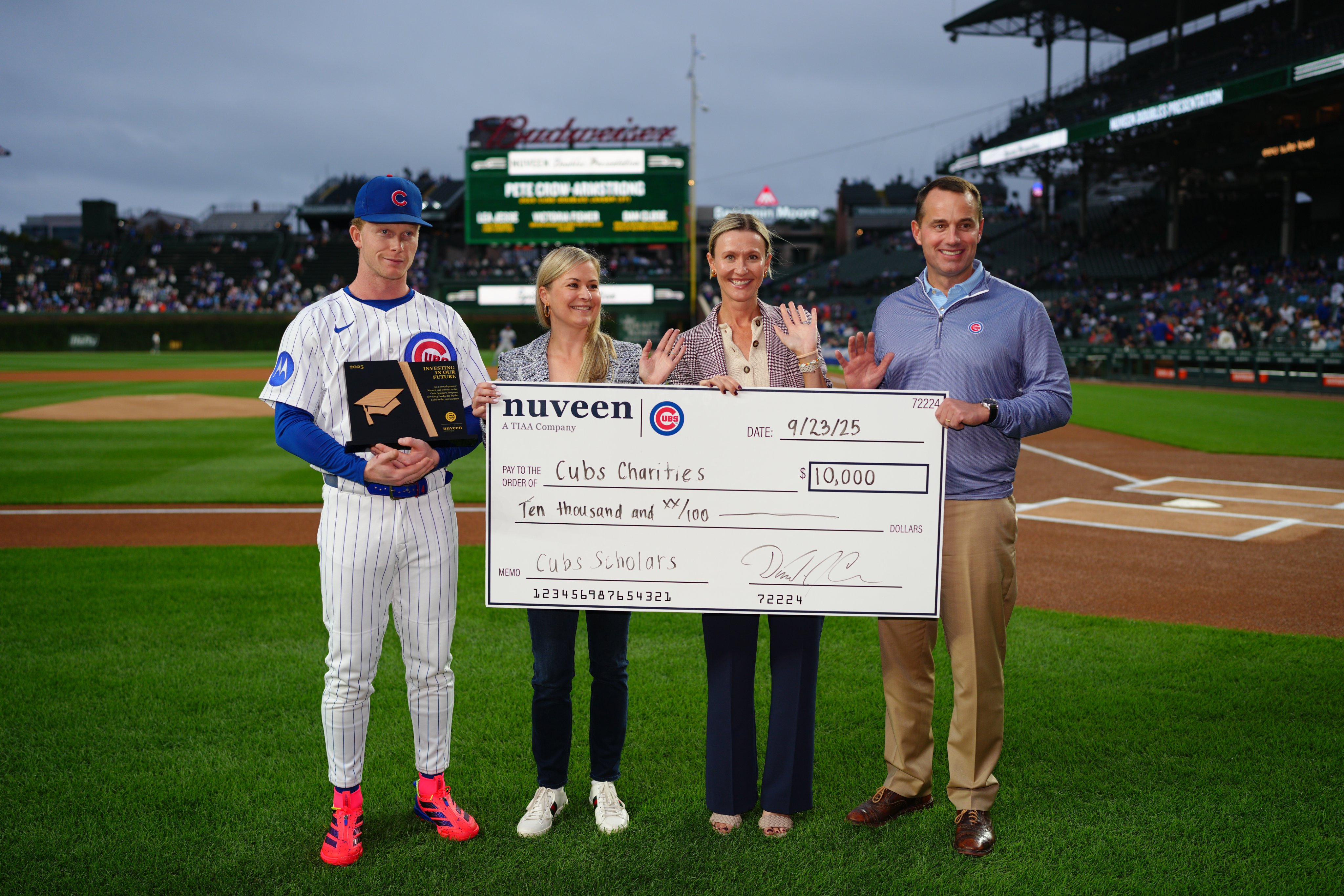 Chicago Cubs on X: "Three cheers for our doubles leader this year, PCA 👏  Nuveen has contributed $10,000 for Cubs Scholars scholarships this season!  https://t.co/7NLkWVG1NW" / X