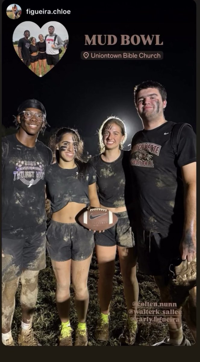 Sometimes it’s refreshing to step away from the norm and play a different kind of football. All while letting your light shine bright for the Lord! It also helps to have an Angel on your team!!  🙏💫 #Halo #MudBowl