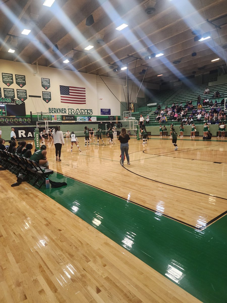 Live <a href="/bhsstem/">Berkner High School STEM Academy</a> watching the <a href="/Berkner_Vball/">Berkner Volleyball</a> take on those pesky Eagles.  #ProtectTheBrand #FollowTheHerd