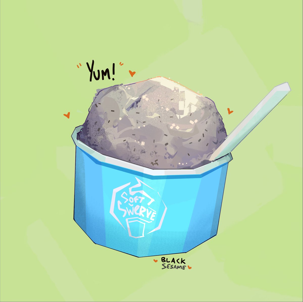 Plein Airpril 26/30 - Black Sesame Ice cream!

#Pleinairpril #pleinairpril2025 #warriorpainters