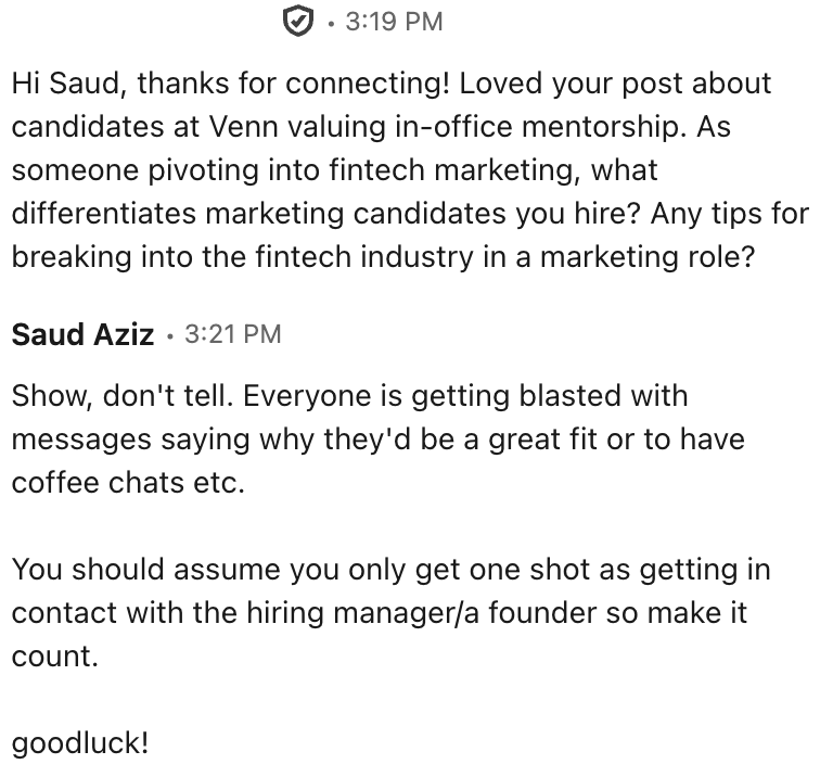 We're hiring for 10 roles and get 500+ applicants everyday. Sharing advice on how to stand out. Also - none of this is new, this is the same way I got my first job in tech almost 10 years ago. It's 100x easier to do with GPT now. No excuses
