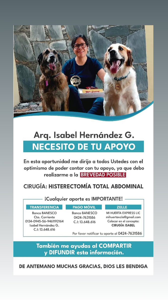 Proteccionista de Mérida necesita nuestra apoyo. . hoy por ella. <a href="/protectoraASN/">Animales Sin Nombre</a>