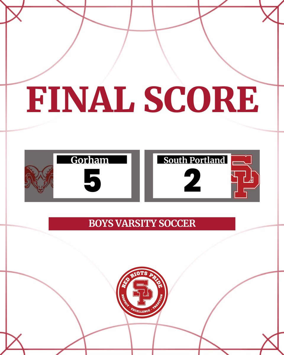 Boys Soccer final from George Martin Memorial Field. #RIOTPRIDE 

2nd half goals;
G - 38:37, Andreasen
SP - 30:33, Corcoran from Ditanduka
G - 23:27, Abdulzahra
G - 10:54, Ntango