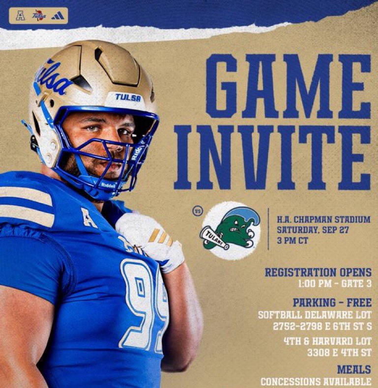 i am blessed to receive game day invitation from TU. #reigncanes #🌀🌀 <a href="/AndrewLee_CFB/">Andrew Lee</a> <a href="/CoachTreLamb9/">Tre Lamb</a> <a href="/McAlesterFB/">McAlester Football</a> <a href="/McABuffaloes/">McAlester Athletics</a> <a href="/BuffSportsRadio/">McAlester Sports Radio</a> <a href="/CoachHass74501/">Coach Hass C.S.C.S.</a> <a href="/TulsaFootball/">Tulsa Football</a>