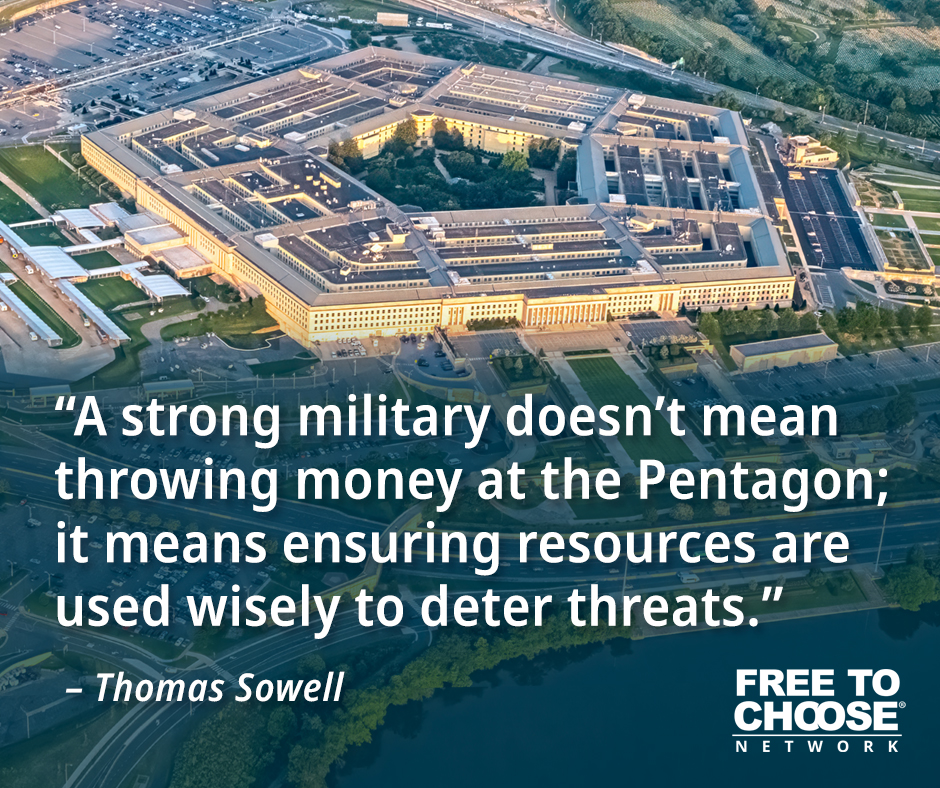 FreeToChooseNet's tweet image. Throwing money at problems rarely solves them—whether it's education, healthcare, or national defense. Thomas Sowell reminds us that effectiveness isn't measured by how much we spend, but by how intelligently we spend it.
True strength comes from strategic thinking, not just…