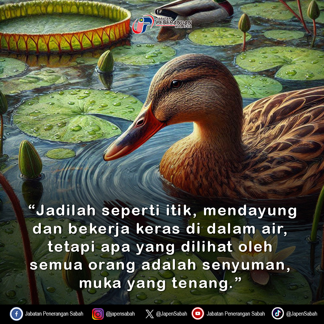 Dalam kehidupan seharian, kita juga berdepan pelbagai ujian. Tidak semua orang perlu tahu betapa kerasnya kita berusaha, tetapi biarlah hasilnya nanti menjadi bukti. Yang penting, teruskan berusaha dengan sabar, ikhlas dan senyum. 📷📷

Selamat pagi 📷
#JAPENSabah #quoteoftheday
