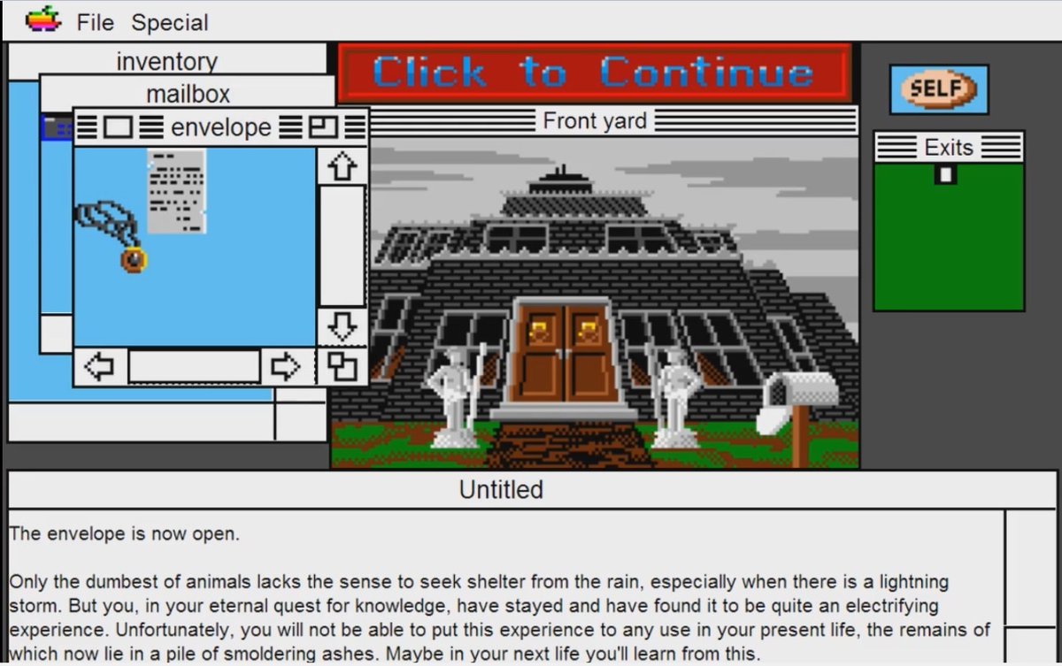 I just learned about a rare death in the Uninvited computer version found by Mr. miazma posted in the Steam discussion - you can get hit by lightning. Who knew about this?