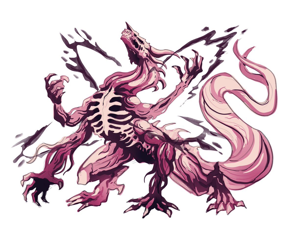 Creature doodle to test out the new Procreate brushes