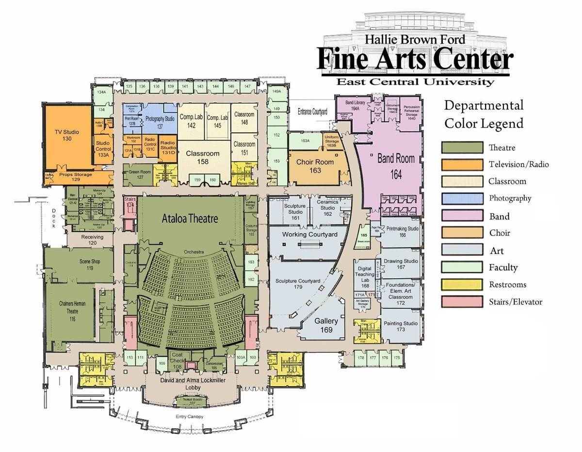 Fine Art Center floor plan