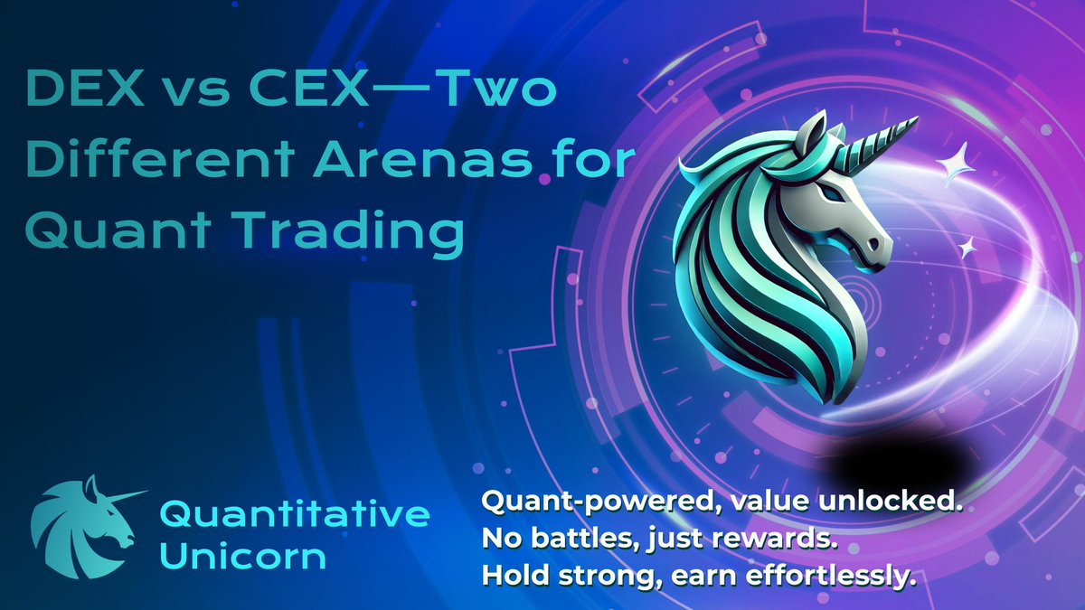 Brc20_QuniX's tweet image. Quant on DEX vs CEX:
• CEX: order book, low latency → great for HFT
• DEX: AMMs, gas/slippage → focus on liquidity mgmt

📌 QuniX: CEX = battlefield, DEX = lab.

🔗 t.me/Brc20_QuniX/326

#DEX #CEX #QuantTrading #QuniX