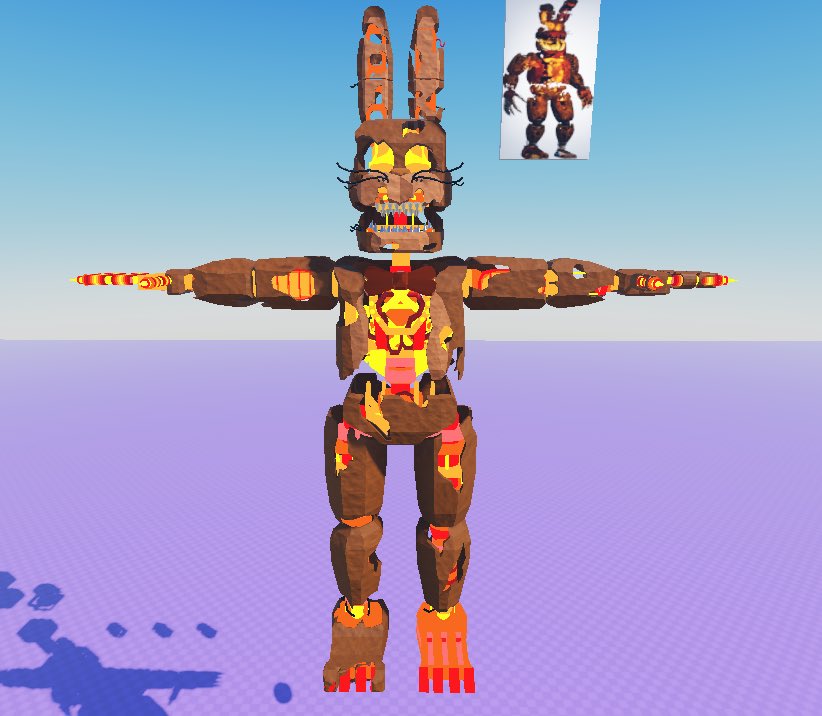 JazzyButCooler's tweet image. Made nightmare bonnie and jack-o bonnie today!
#FNAF #roblox #robloxstudios