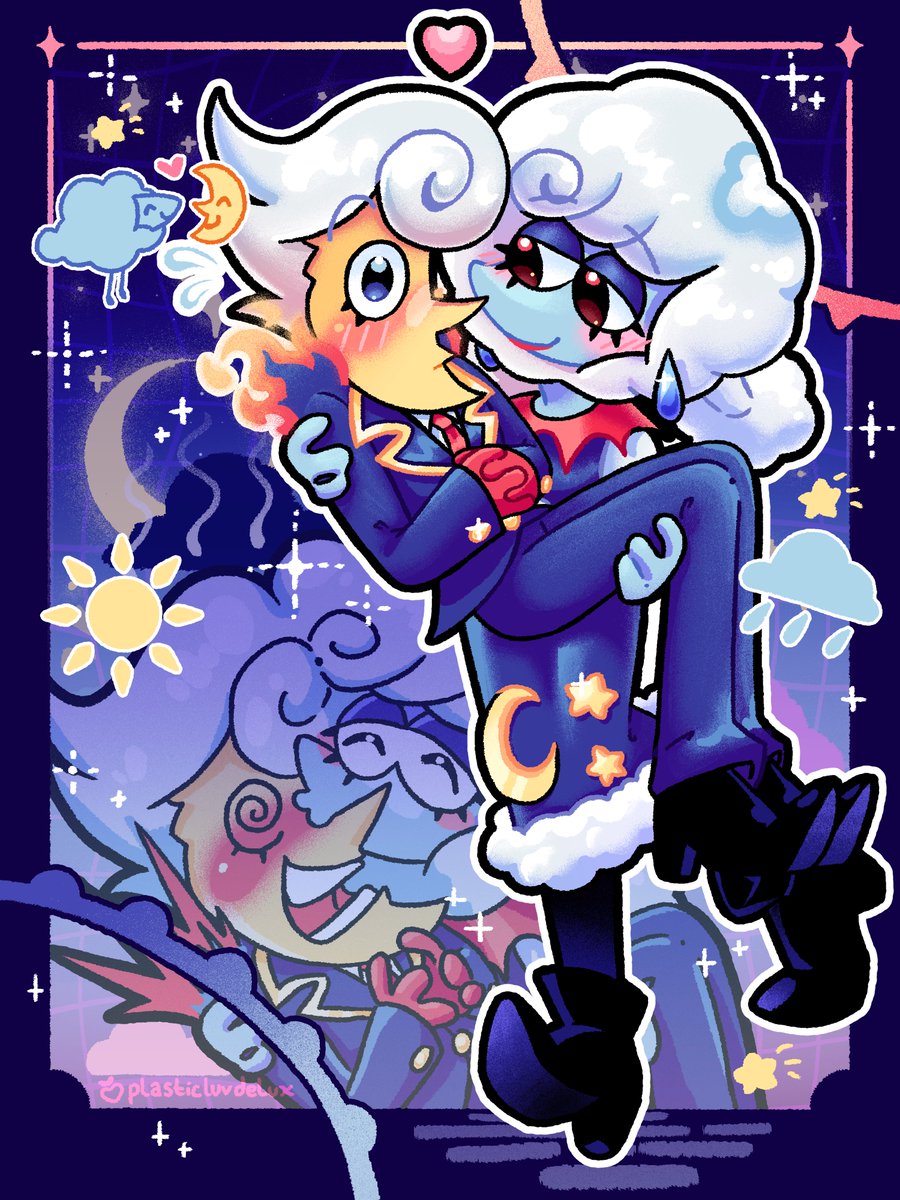 plasticluvdelux's tweet photo. suffering from i-need-more-weather-duo-art-so-i-don’t-get-sad and they’re the only cure 💛🩵 #deltarune #weatherduo https://t.co/wQ6j1S6uId