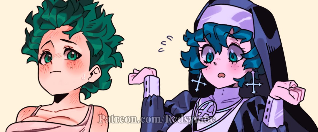 Bunch of femDekus are finished! yaay my favorite was the gothic nun i love heeer!