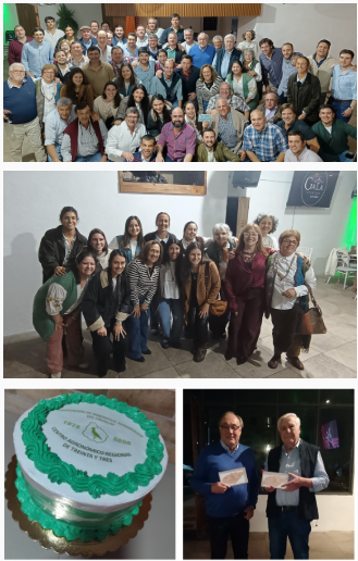 El jueves, el CAR Treinta y Tres conmemoró sus 50 años de trayectoria, con una emotiva celebración que contó con una destacada concurrencia de colegas. Entre otras actividades, se  homenajeó a dos de sus socios fundadores: Pablo Vincent y Carlos Más.