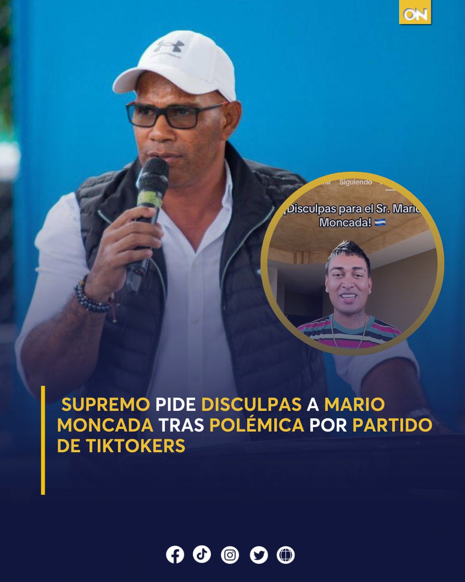 11_Noticias's tweet photo. 👀⚽ Tras la polémica entre Supremo y Mario Moncada por el partido de TikTokers Honduras vs Brasil, Supremo se disculpó públicamente tras el altercado. 🔥
Los detalles: 👉 https://t.co/r9SRZIyxIL
#Supremo #MarioMoncada #SelecciónDeTiktokers https://t.co/TxehSBj2ub