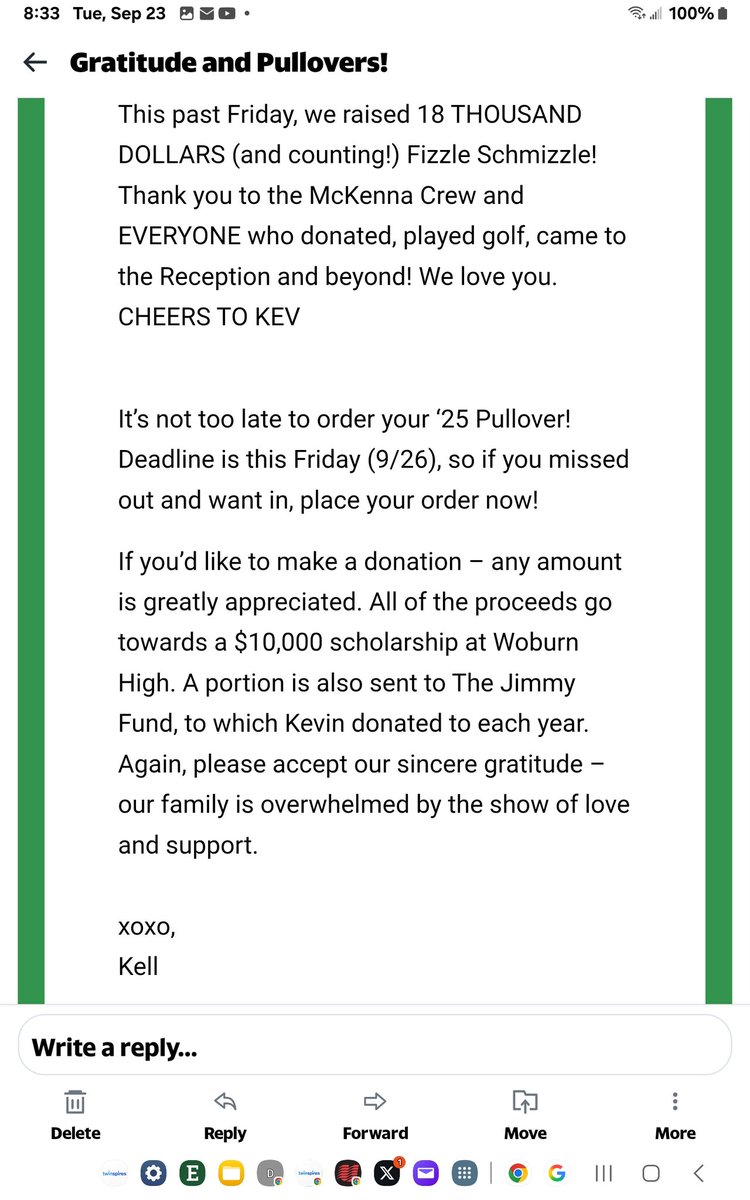 It's a wrap part 2..from my fabulous daughter. A greater group of friends and family do not exist. Equal, maybe, and I hope they exist in your ⭕️. 💚💚💚🍀