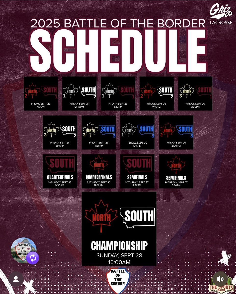 dawsonjnielsen's tweet photo. Missoula is about to host lacrosse like you’ve never seen.
Two stages. Two stories.
Battle of the Border ➕ Montana Lacrosse League.

Lacrosse just got a whole lot spicier🌶️

The floor is set. Who’s ready? 🥍🔥

@GrizLax 

#BOTB #MLL #Lacrosse https://t.co/1xHKqwsD8v
