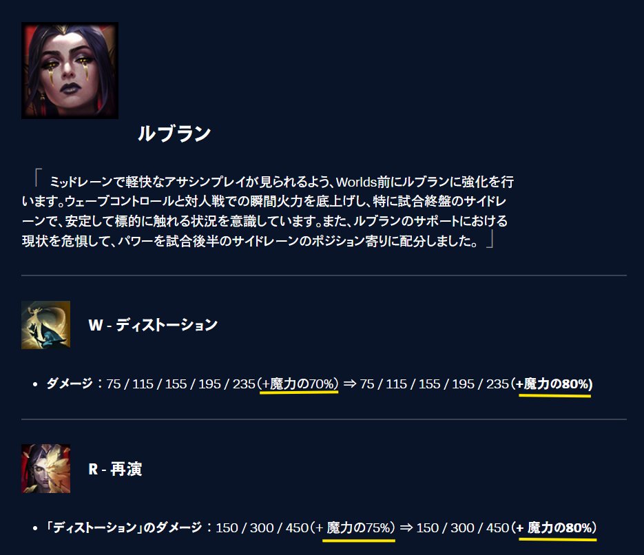 OfficialDEEPLOL's tweet image. 25.19パッチ適用。注目すべきポイントを解説！ ⚡

今回の案内文で最も重要な一文はこれです。
「また、数体のチャンピオンには、プロに使われることを願ってやや強い状態となる強化も行っています。」…