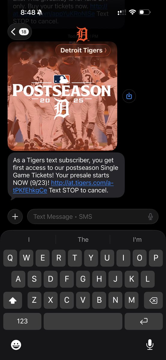 Crazy the <a href="/tigers/">Detroit Tigers</a> sent this out today