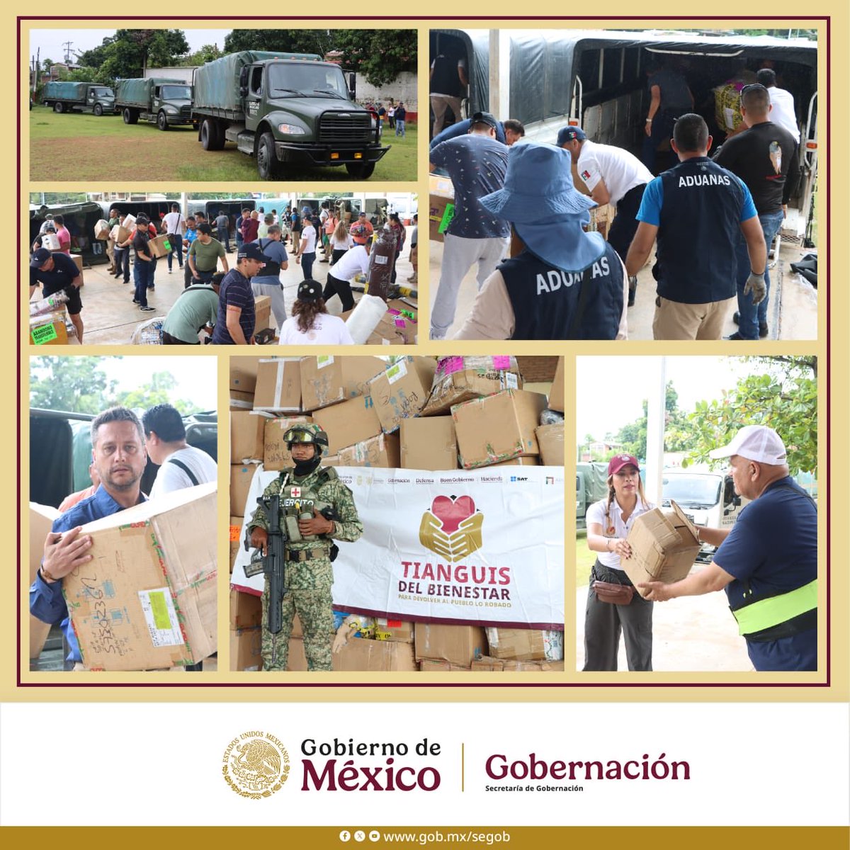 Rocío Bárcena Molina (@rociobarcenam) on Twitter photo Bajo la coordinación de la Secretaria <a href="/rosaicela_/">Rosa Icela Rodríguez Velázquez</a>, avanzamos en los preparativos para el #TianguisDelBienestar que mañana llegará a Xochistlahuaca, #Guerrero.
<a href="/SEGOB_mx/">Gobernación</a> <a href="/SATMX/">SATMX</a> <a href="/AduanasMx/">Aduanas de México</a> <a href="/IndepOficialMex/">IndepOficialMex</a> <a href="/Defensamx1/">@Defensamx</a> <a href="/GN_MEXICO_/">Guardia Nacional</a> Bajo la coordinación de la Secretaria <a href="/rosaicela_/">Rosa Icela Rodríguez Velázquez</a>, avanzamos en los preparativos para el #TianguisDelBienestar que mañana llegará a Xochistlahuaca, #Guerrero.
<a href="/SEGOB_mx/">Gobernación</a> <a href="/SATMX/">SATMX</a> <a href="/AduanasMx/">Aduanas de México</a> <a href="/IndepOficialMex/">IndepOficialMex</a> <a href="/Defensamx1/">@Defensamx</a> <a href="/GN_MEXICO_/">Guardia Nacional</a>