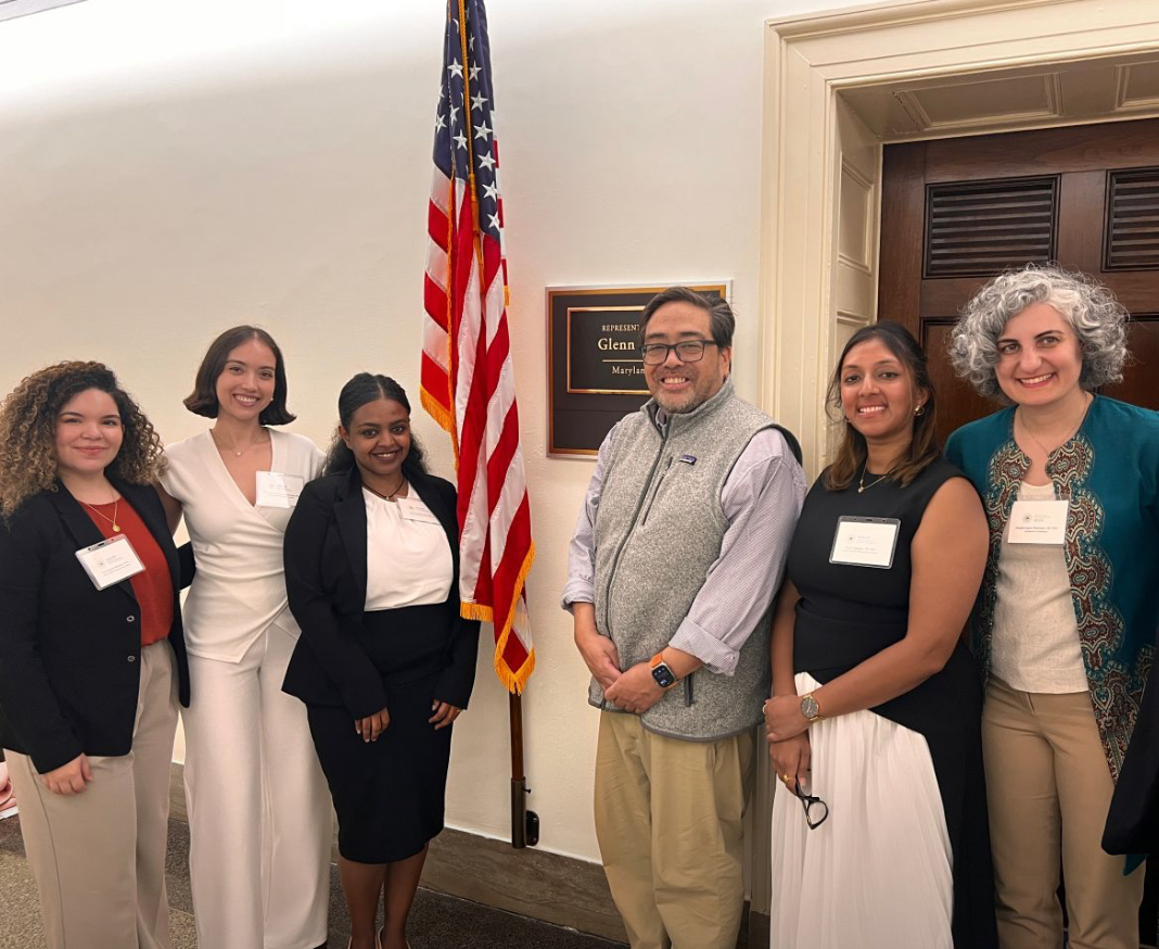 MelatAsebot's tweet photo. On Capitol Hill advocating for sight-saving research with @HopkinsMedicine colleagues—meeting staffers from Senate &amp; House offices through @NAEVRAdvocacy’s Emerging Vision Scientist Program. #SeeWhatMatters https://t.co/bsVTrKfOm5