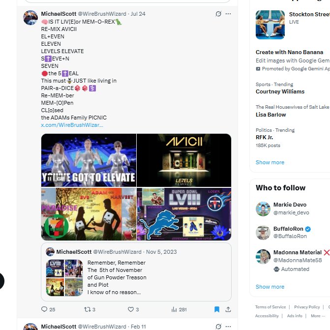 WireBrushWizard's tweet image. ‘The PEN is mightier than the sword’.
Sir Edward Bulwer-Lytton (1803-1873),
in a play about CARDINAL Richelieu.
Ryan Routh
Pig🐷PEN CIPHER #Hashtags 
LAGUARDIAns of the GAlaxy
🚀🦝👽🛸🐜🧑‍🌾
RU OK ANI❓
ANI RU OK❓
RE-MEM-BER
MEM-O [PEN]
🎲🎲⚕️🆎🅱️🅰️🩸🅾️
x.com/WireBrushWizar…