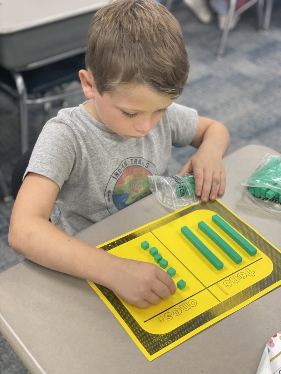 marnellandrea29's tweet image. Today we practiced making two-digit numbers on our place value charts. @VV_Voyagers #fabulousfirsties #placevalue #welovemath