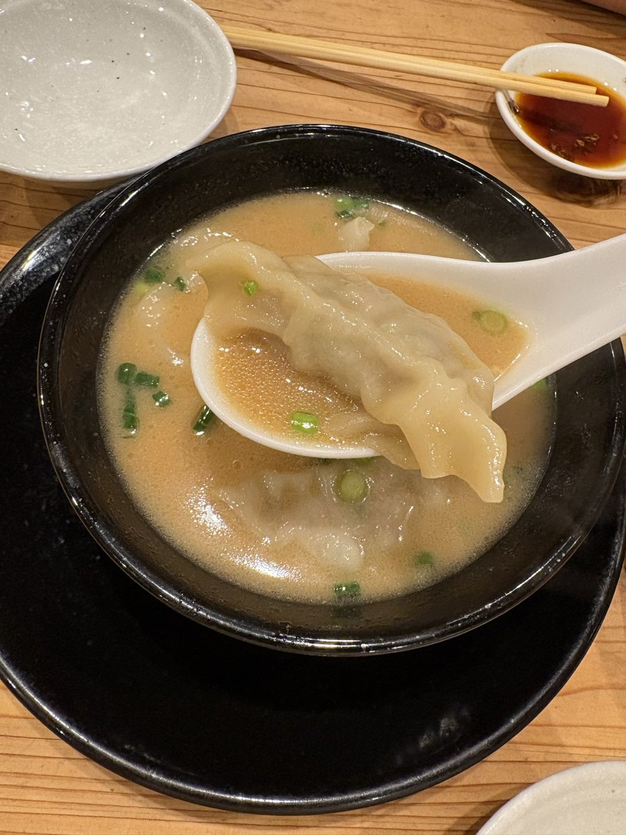 🥟吉井日記🥟~福島・栃木旅行編3️⃣~

次は福島を離れ、餃子を食べに宇都宮へ🚗

ホテルに着くや否や目の前の『オリオン餃子』へ入店😆

ノーマルから変わり種まで全て美味しい！🤤🍻

特に名前にも入ってる豚骨醤油拉麺のスープに入ってる水餃子
はビビるくらい美味でした🥰

＃ダイナム
＃宇都宮餃子