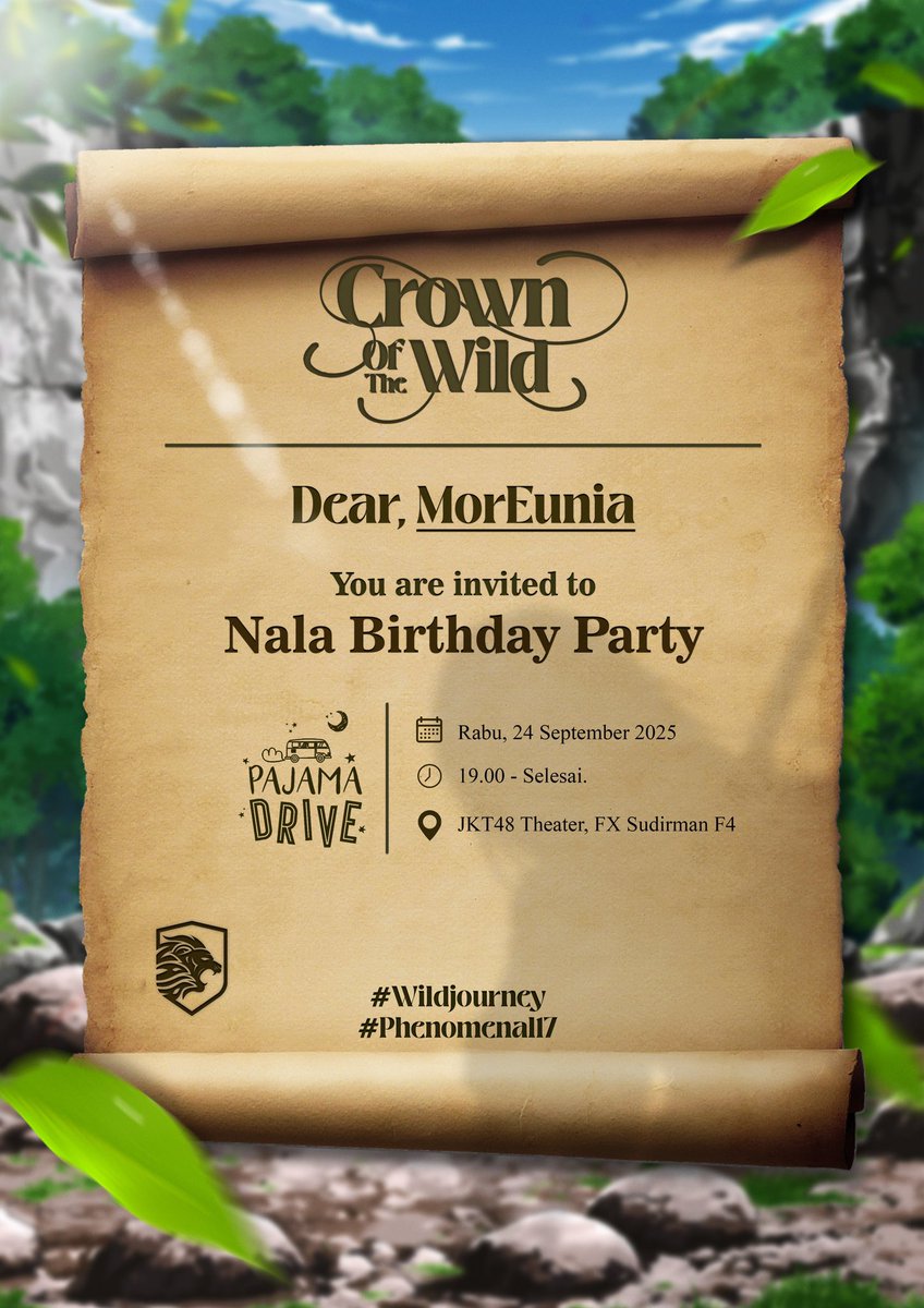 Moreunia_'s tweet photo. Pagiii oii #BestFreen
Hari ini MinMor dapet undangan nih dari kakak-kakak @Nalania_ID untuk menghadiri acara ulang tahun kak @Nala_JKT48 ๐โค๏ธ
Pasti seru gak sih ini? Jadi yuk ramaikan!!! ๐ค
#PhenomeNal17
#Wildjourney https://t.co/6mulqF1USp