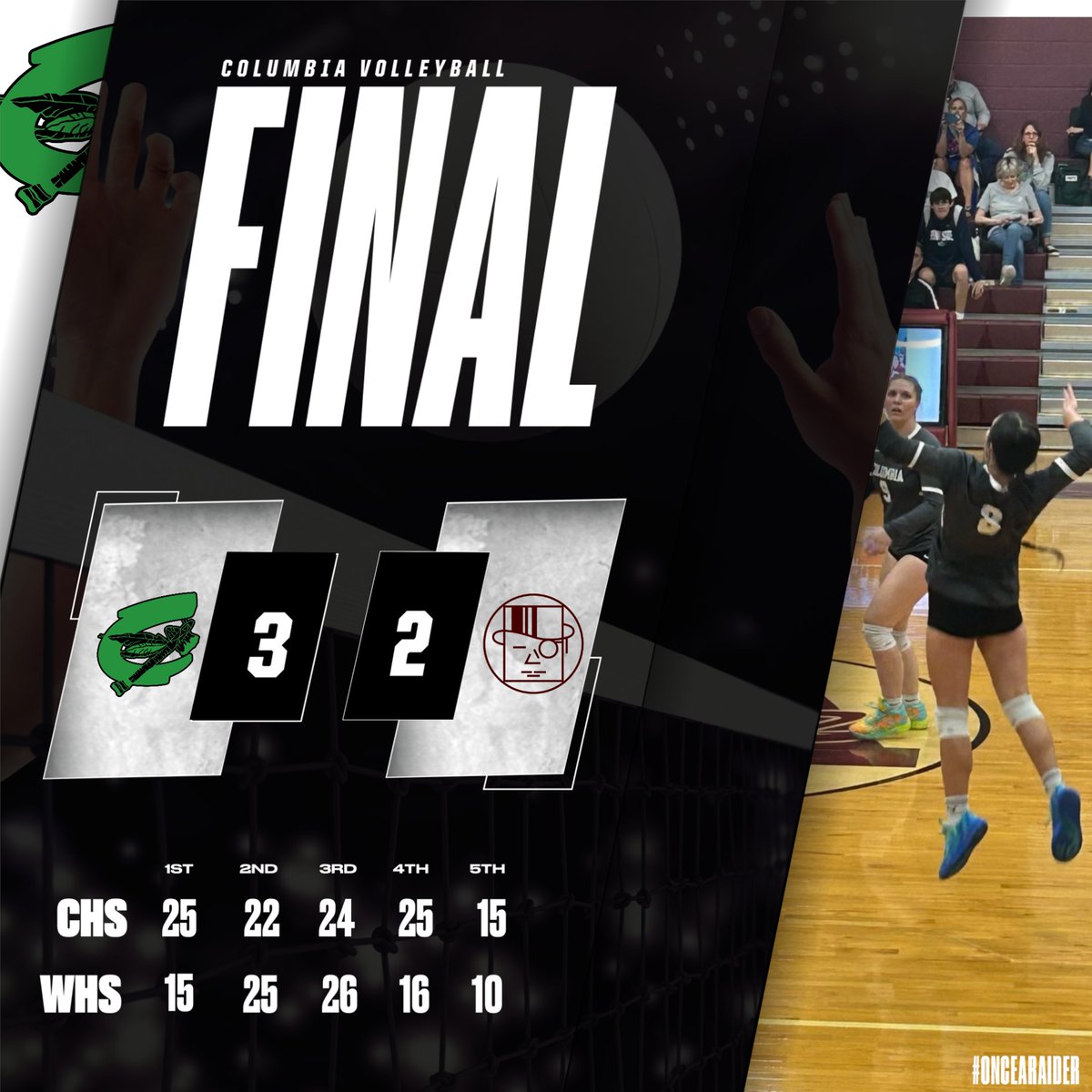 Fantastic comeback win for the Raiders! Great effort from both schools!!