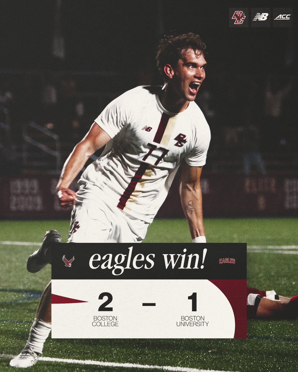 BC_MSoccer's tweet photo. Battle of Comm Ave DUB ✅ https://t.co/Q7iU2rKDJ1