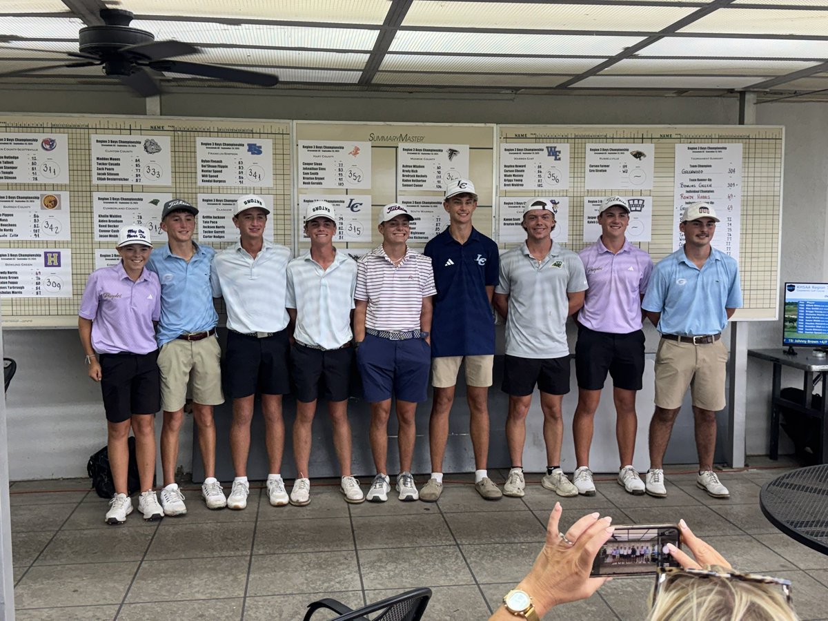 Scotties turned in their best score of the year at region today, tying for 2nd before losing in a playoff. 

Griffin tied for 1st with a 69 today. One of the best rounds this year.  He got 2nd in the playoff, but he and Tate move on to state tourney next week in Calvert City.