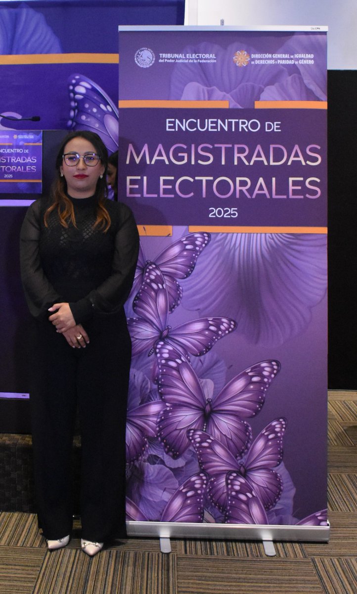 TEEMorelos's tweet photo. El @TEEMorelos informa la asistencia de la Magistrada Mariel Guadalupe Rodríguez Castañeda, en representación de esta institución al evento "VIII Encuentro de Magistradas Electorales 2025". 🦋

@Marielrc17 

#teemorelos #Morelos https://t.co/sYMq5t7Ftw