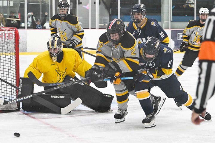 LeDuffKevin's tweet photo. @NAUIcejacksD3 recently defeated @LBSUhockey in a thrilling overtime win 5-4. Complete game images are available at https://t.co/JgKmoNLTwJ https://t.co/5ZhjUjnecj