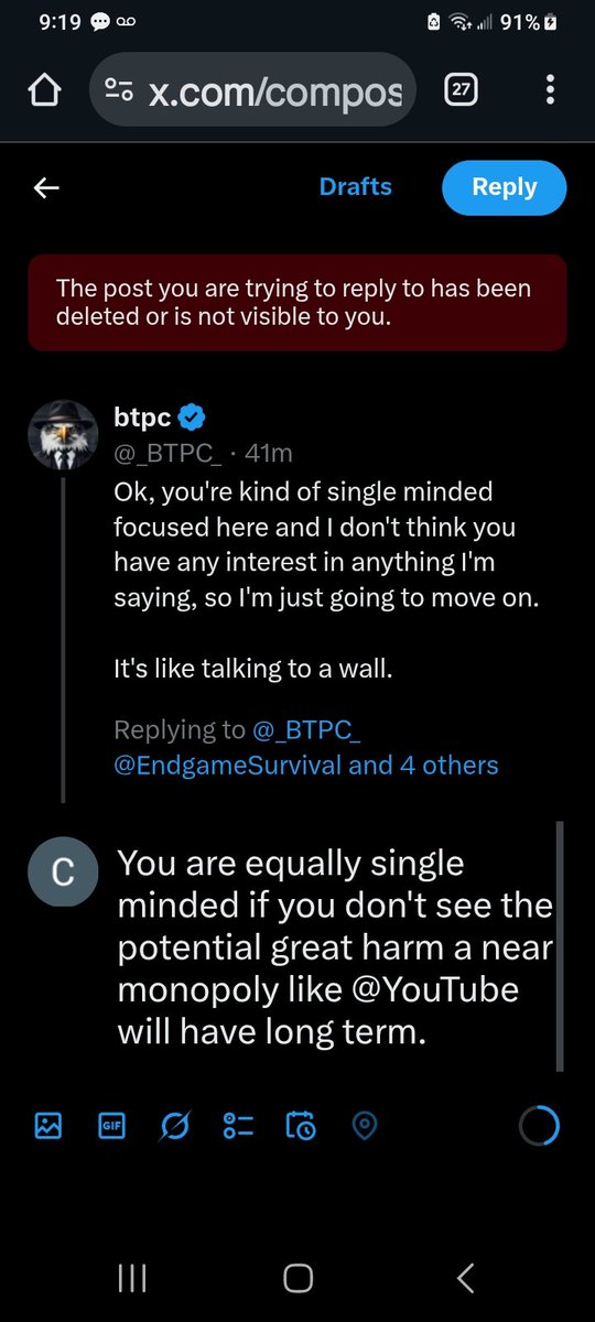 Another blocker that doesn't care about free speech.