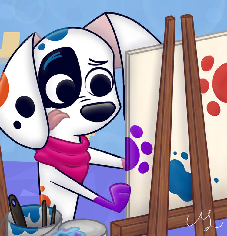Painting a masterpiece!!