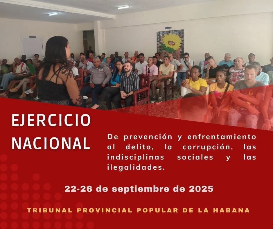 Comenzó IV Ejercicio Nacional de Prevención y Enfrentamiento al delito. Durante estos días se realizarán actividades desde los diferentes sectores, y se dará continuidad a los barrios debates #ContraLasDrogasSeGana en comunidades.
 #CubaSegura
#MujeresEnRevolución