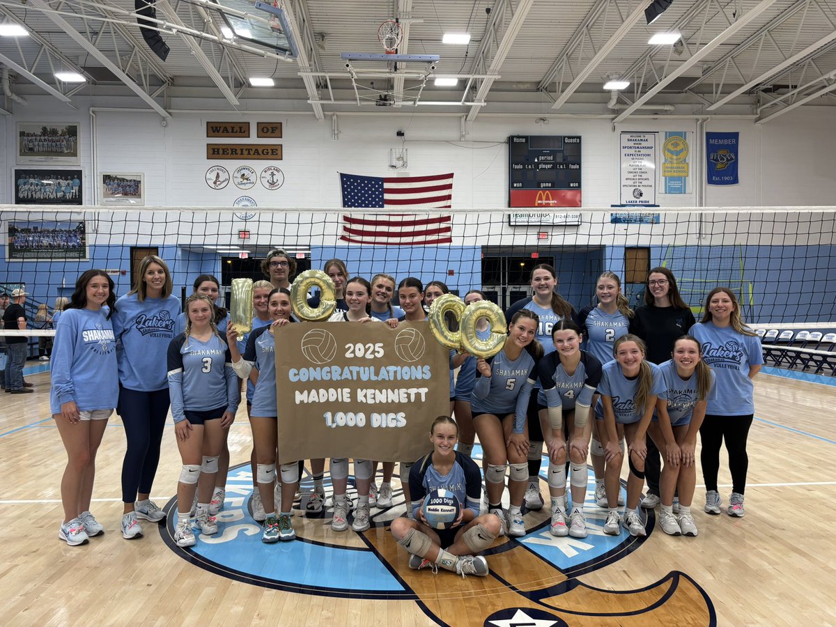 What a night!! The Lady Lakers win 3-0 over Lighthouse Christian…… and Madelyn Kennett set a huge milestone by reaching 1,000 career digs!! Way to go Maddie!!! We are so proud of you!!👏 
 <a href="/MadelynKennett/">madelyn kennett</a>  <a href="/Tdavid_21/">Travis David</a> <a href="/RickSemmler/">Rick Semmler</a> <a href="/SWI_Sports/">SW Indiana Sports</a> <a href="/pughgrant/">Grant T. Pugh</a>  <a href="/ihsvca/">IHSVCA</a> <a href="/IndianaPrepVB/">IndianaPrepVolleyball.com</a>