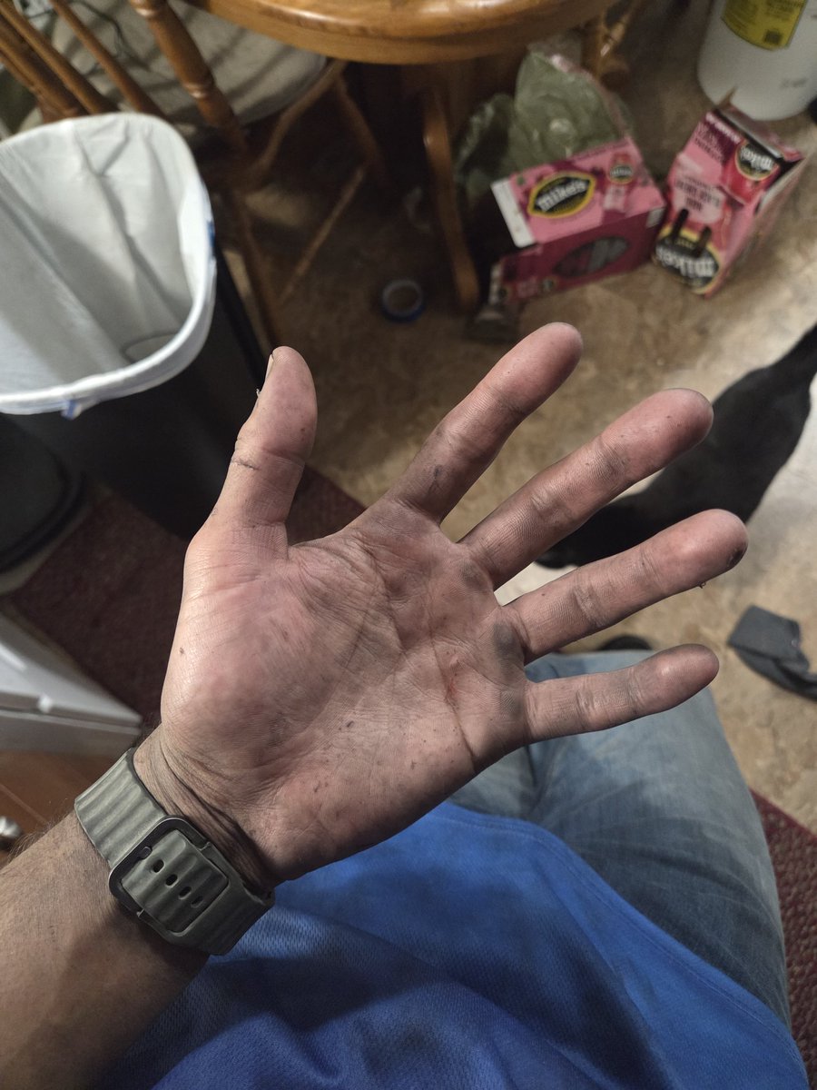 Raptorw0lf's tweet image. I GOT THOSE BLUE COLLAR WORKIN HANDS 😤😤😤😤