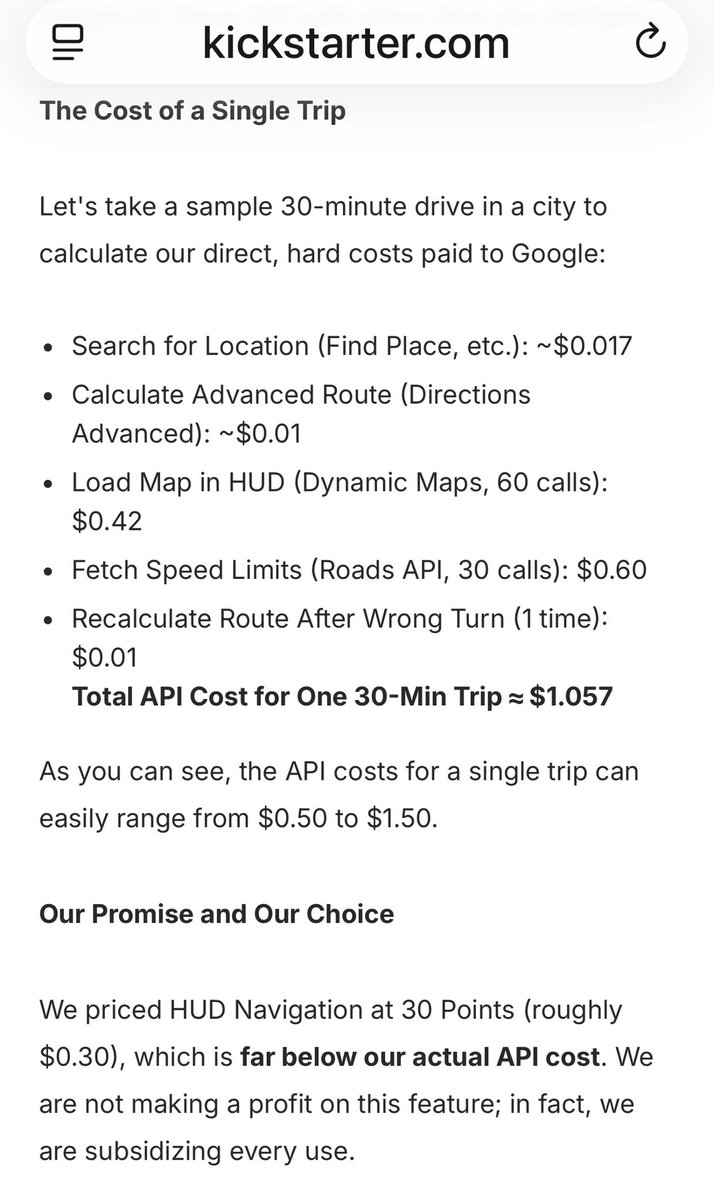 SmallTimeVC's tweet image. TIL true cost of google maps 3rd party developer API 🤯
* according to @RokidGlobal
#HerIsHere