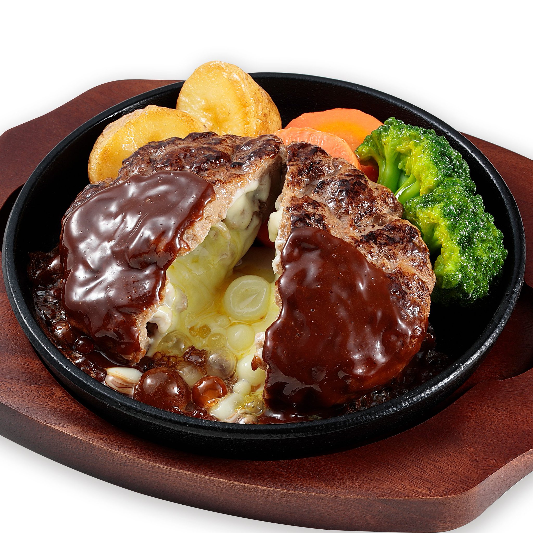 元祖食品サンプル屋 ワンバンシリーズ チーズハンバーグ 元祖食品サンプル屋 ワンバンシリーズ チーズハンバーグ