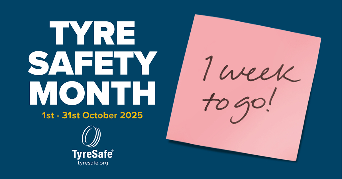 Just one week until Tyre Safety Month begins. Are you ready? Download your posters, videos, and guides today so you can hit the ground running when we launch “Under Pressure” on 1 Oct: tinyurl.com/3az3terd #TSM2025 #UnderPressure