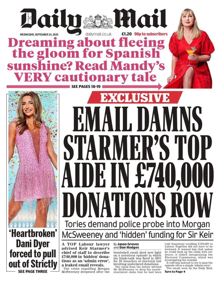 Morgan McSweeney was told the donations had to be declared. They weren’t.

These undeclared donations financed Labour Together as they pushed Keir Starmer’s 2019 Labour leadership bid. Starmer never declared that support.

The Electoral Commission must reopen their investigation.