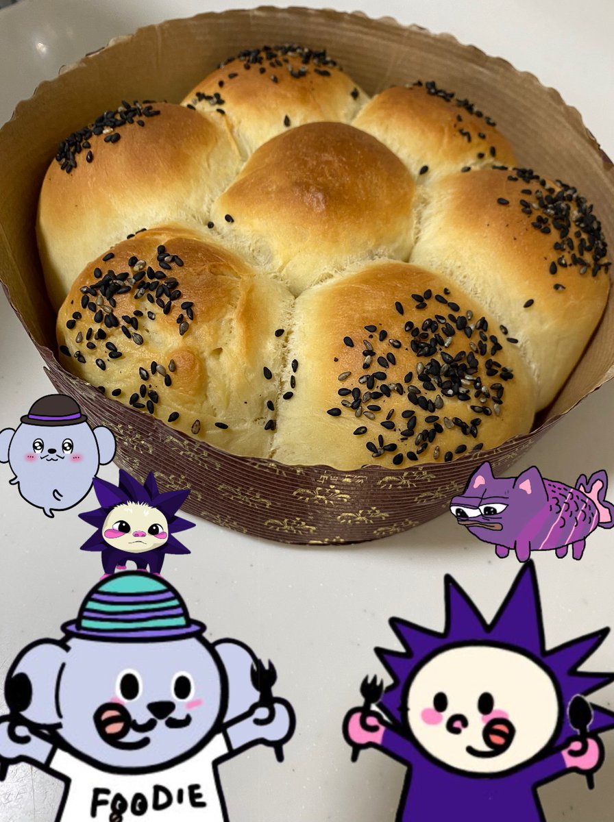kumaimo7's tweet photo. Gmonad everyone!
It’s snack time!
Today’s snack is sweet bread!🥖🍞🥐

#coffeenad @Monad_APAC 
#NadsAreFoodie https://t.co/Sh4RIARxxV
