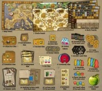 「ニュートン」は、学者となり、資料を集め技術確立のための研究を行うゲームです。偉大なる発見拡張を同梱します。7700円　#ボードゲーム  #バネスト #名古屋 banesto.nagoya/shopdetail/000…