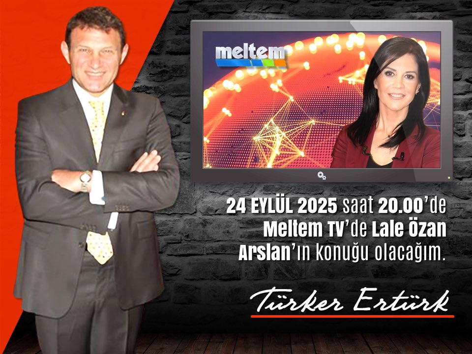 Bu akşam (24 Eylül 2025) saat 2000’de Meltem TV’de Lale Özan Arslan’ın konuğu olacağım.