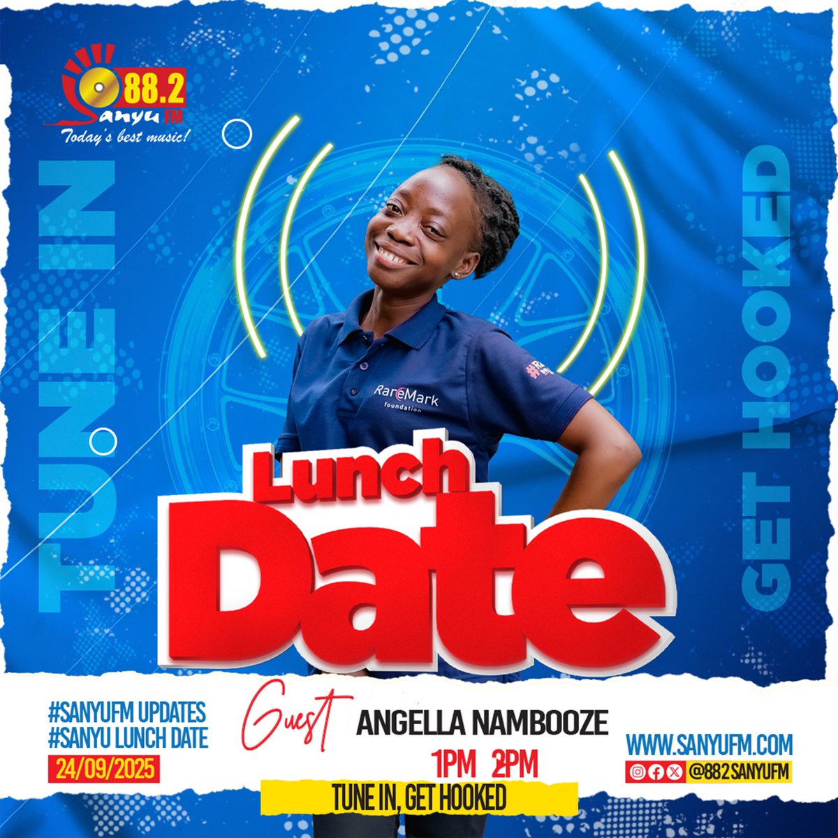 882SanyuFM's tweet image. It’s all happening on the #SanyuLunchDate! Angella Nambooze and Martha Nawasswa join @Korithehost for a lively chat on the #SanyuFMLounge.