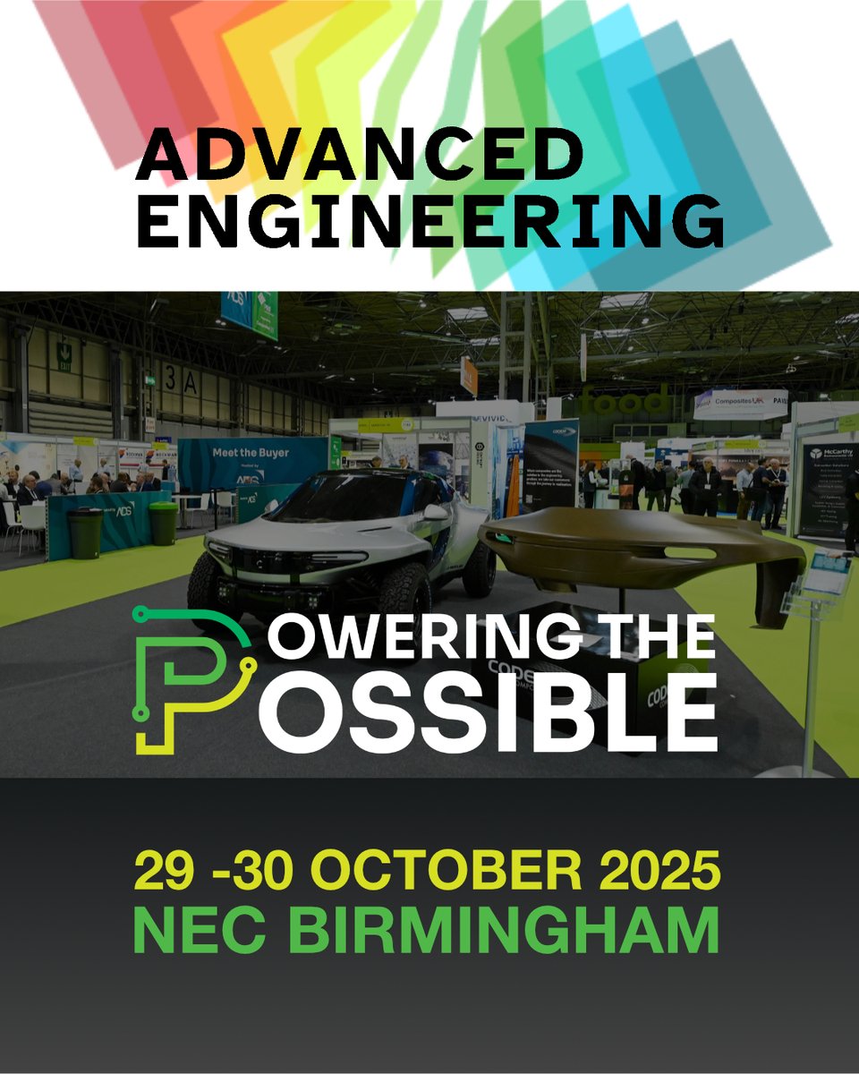 AILU Supported Event: Advanced Engineering 2025
📍 NEC Birmingham | 🗓️ 29–30 October
A UK event where the entire industrial ecosystem comes together 
More: loom.ly/nVh72nw

#AdvancedEngineering  #NetZero #SustainableInnovation #AILU #AILUEvents #EngineeringExcellence